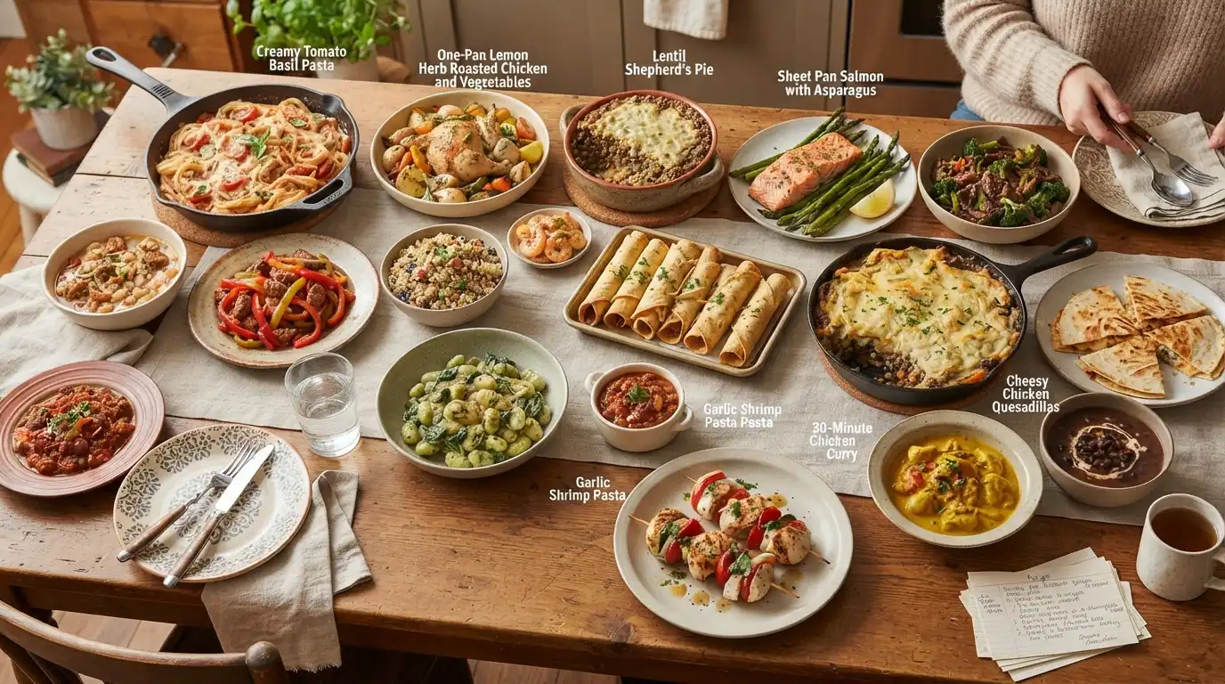 17 Easy Dinner Ideas for Quick and Cozy Weeknight Meals