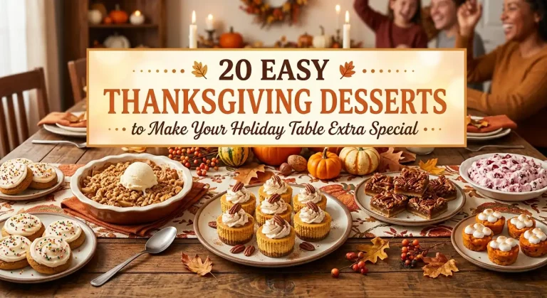 20 Easy Thanksgiving Desserts to Make Your Holiday Table Extra Special
