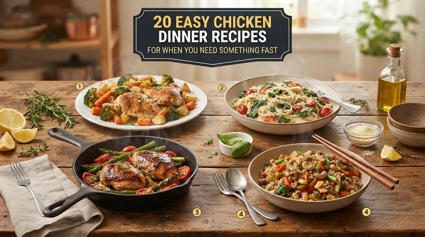 20 Easy Chicken Dinner Recipes for When You Need Something Fast