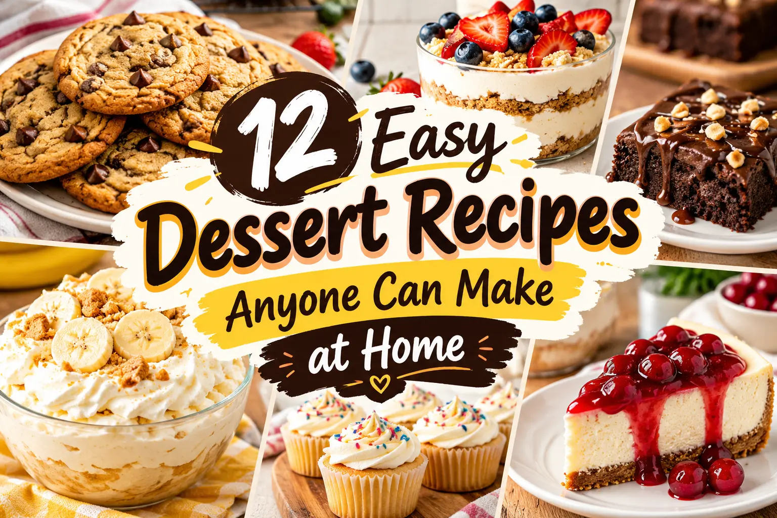 12 Easy Dessert Recipes Anyone Can Make at Home