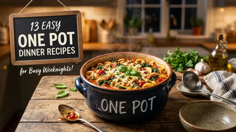 13 Easy One Pot Dinner Recipes for Busy Weeknights