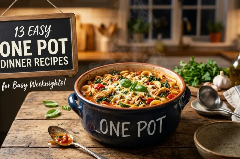 13 Easy One Pot Dinner Recipes for Busy Weeknights