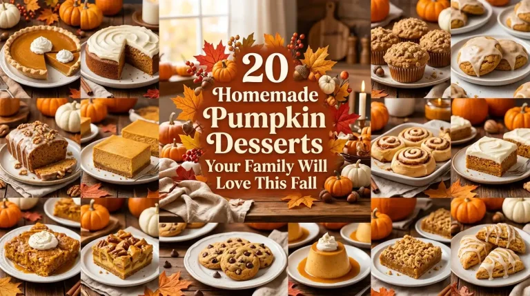 20 Homemade Pumpkin Desserts Your Family Will Love This Fall