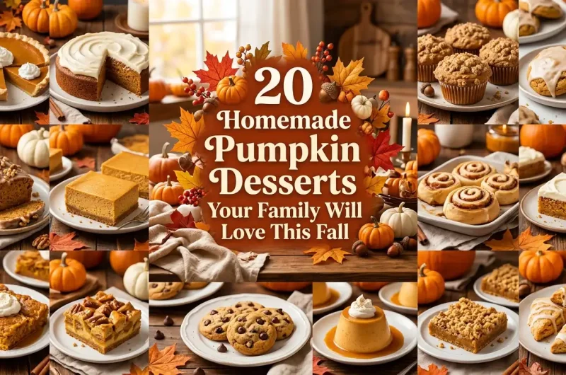 20 Homemade Pumpkin Desserts Your Family Will Love This Fall
